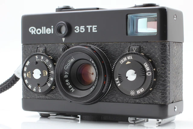 All Works [Near MINT Black] Rollei 35 TE 35mm Film Camera Tessar 40mm from JAPAN
