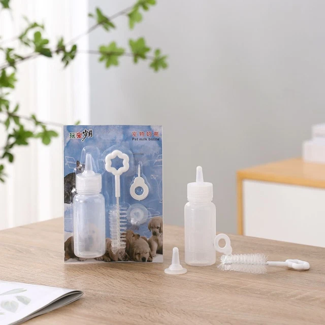 Mini Nipple Newborn Pet Nursing 60ml Pet Feeding Bottle Kits Milk Bottle