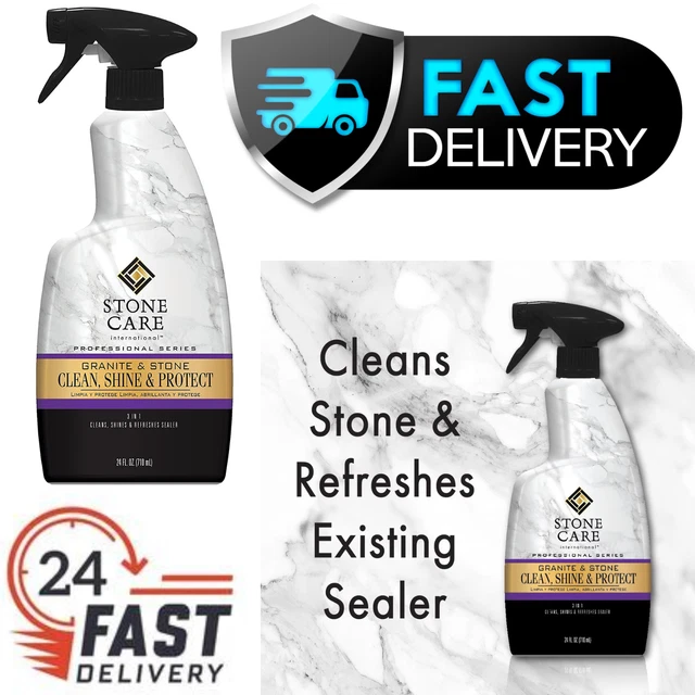GRANITE CLEANER POLISH and Sealer 24 fl oz Stone Care International