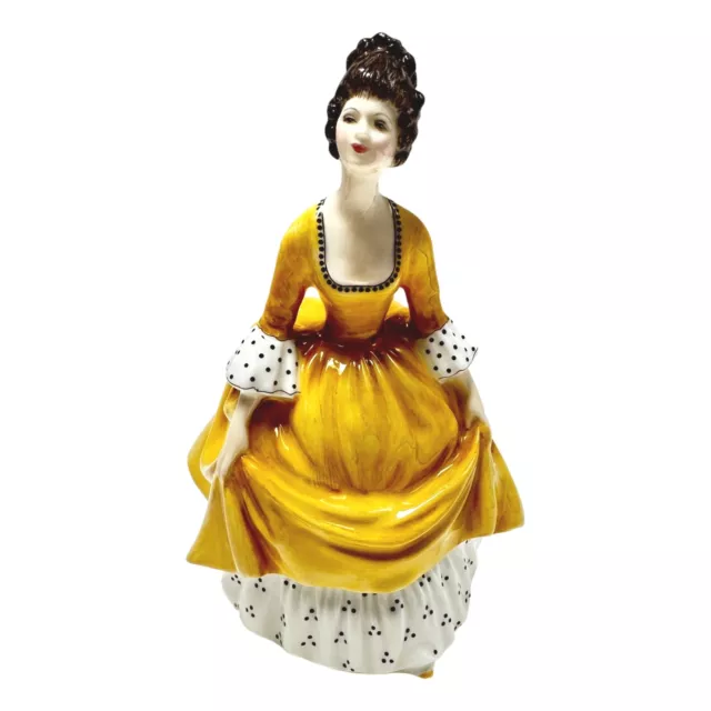 Royal Doulton Coralie Porcelain Figure 1963 Woman Yellow Dress HN2307
