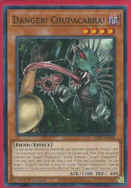 Yugioh - Danger! Chupacabra *Common* SDSA-EN018 (NM)