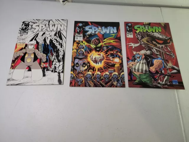 Spawn #10 #13 #14 Todd McFarlane Image Comics May August September 1993 NM Lot