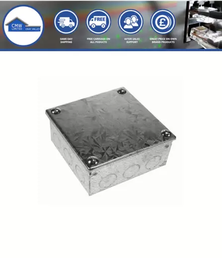 Galvanised Adaptable Box With Knockouts, Multiple Sizes, LU Standard 1-085