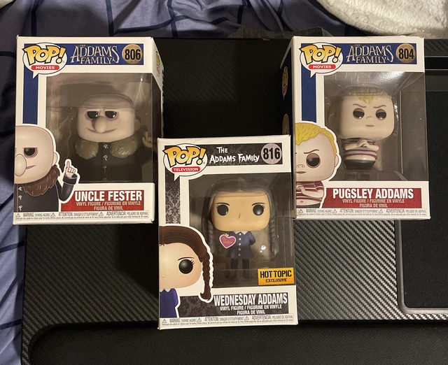Funko Pop! Vinyl: Addams Family- Wednesday And Pugsley Addams And Uncle Fester