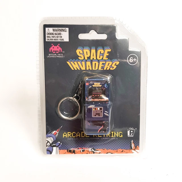Space Invaders Arcade Game 3D Arcade Image Metal Key Chain Key
