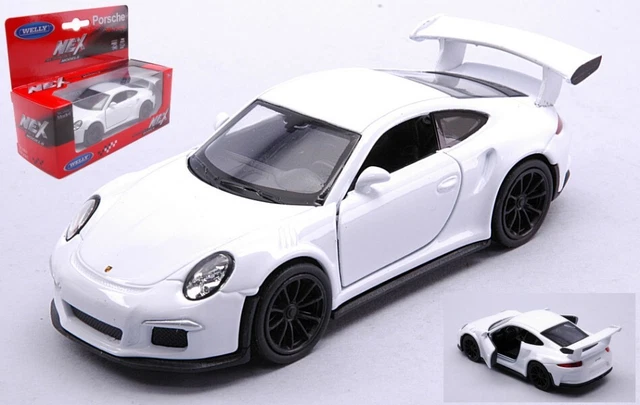 MINIATURE VOITURE PORSCHE 911 GT3 Rs Blanc diecast Modélisme De