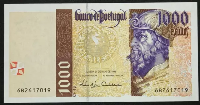 Portugal banknote 1000 escudos 1998 21.05.1998 low circulation CH13