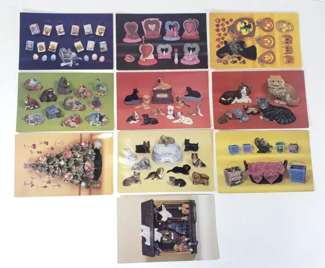 Lote de 10 postales de catálogo de moldes de cerámica moldes de Nowell 4 x 6 lotes #9