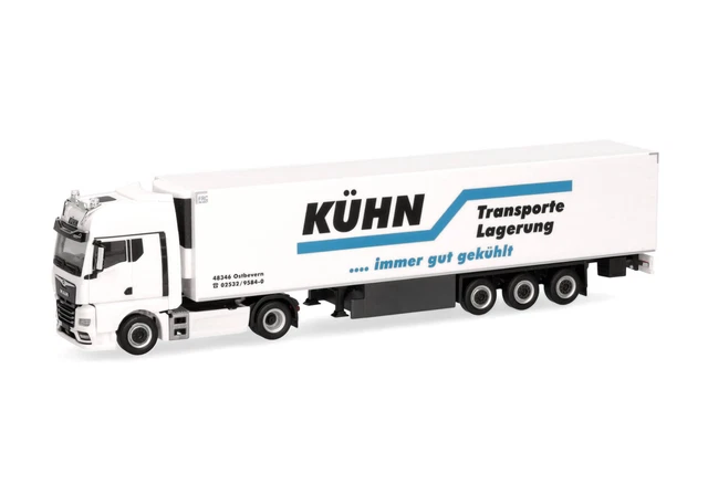 Miniature Remorque Frigorifique Traveco Herpa Au 1:87 - Boîte HN3153-2