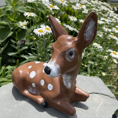 doe and fawn garden statue