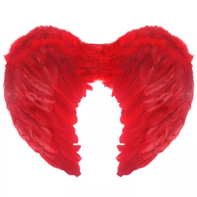 Red Feather Angel Wings Halloween Fancy Dress Costume Christmas Party Hen Night