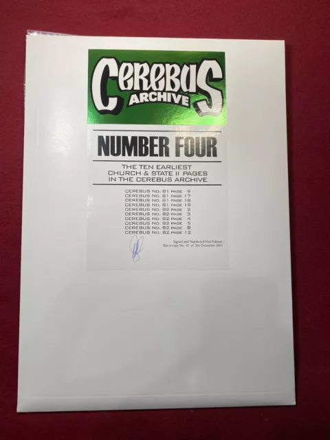 Cerebus Archive Number 4 - Church & State II - Signed & Numbered 1st Ed #47/261
