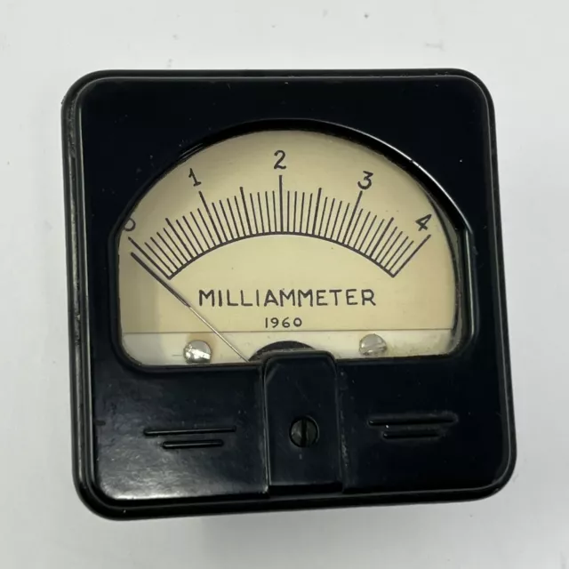 Vintage Precision Apparatus Company USA Milliammeter Full Scale 4 Mil