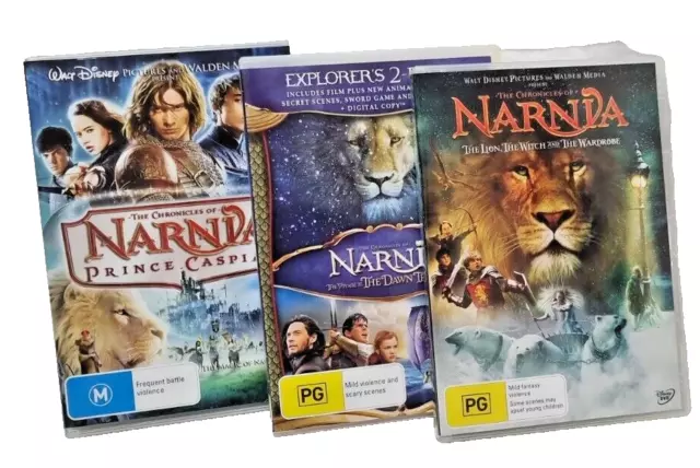 The Chronicles of Narnia TRILOGY Widescreen 3 DVD Set Complete Disney Collection