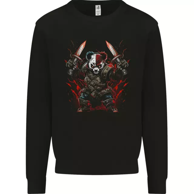 Panda Warrior Bear MMA SCI-FI Samurai Mens Sweatshirt Jumper