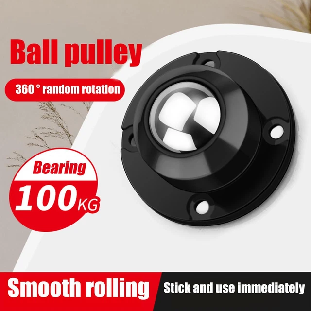 4Pcs Self-Adhesive Caster Mini Swivel Wheels Universal 360°Rotation xpc K8L6