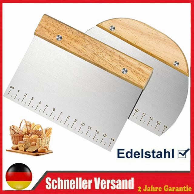 HENDI Teigschaber 150x110 Mm – Edelstahl Mit PP-Griff, Spülmaschinenfest – Für Küche Und Backstube