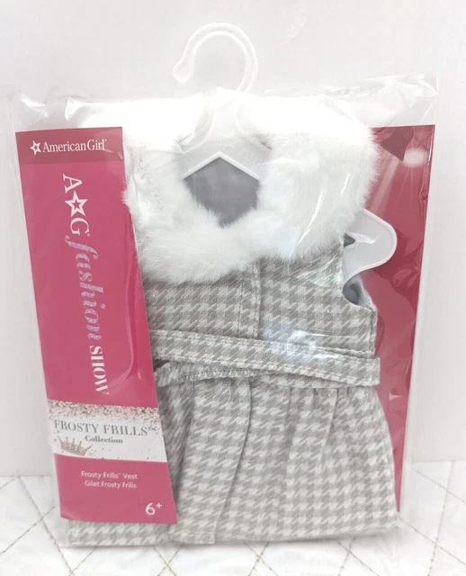 American Girl FASHION SHOW FROSTY FRILLS COLLECTION VEST - NEW IN PACKAGE 2