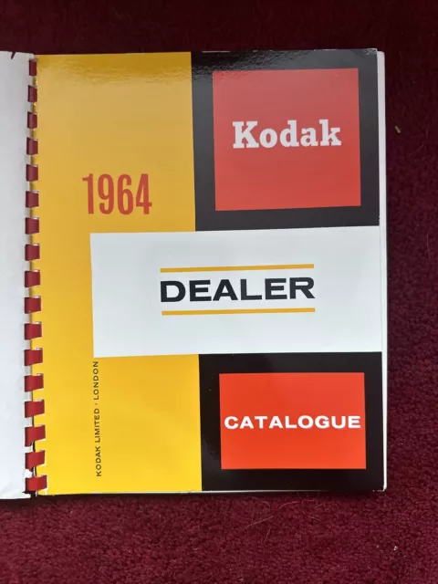 Vintage Photographic Ephemera Kodak Dealer Catalogue 1964