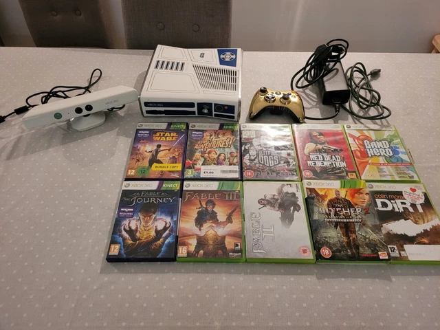 XBOX 360 LIMITED Edition Kinect Star Wars R2D2 Bundle 320GB 10