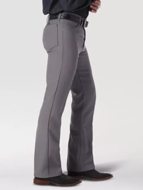 NEW! WRANGLER WRANCHER Gray Dress Bootcut Wrinkle-Free Stretch Jeans ...