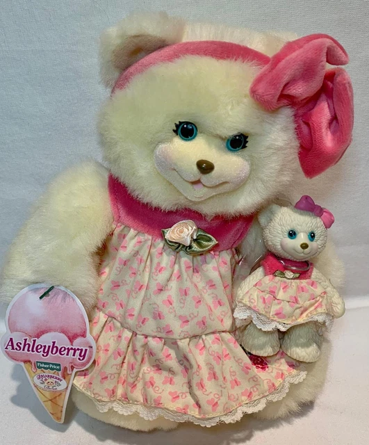 Vintage Ashleyberry Plush Bear Mini + Book Fisher Price Briarberry Collection