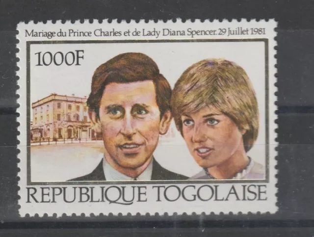 1981 Togolaise - Togo The Royal Wedding Lady Diana 1 Val N °1018 Mnh Mf122153