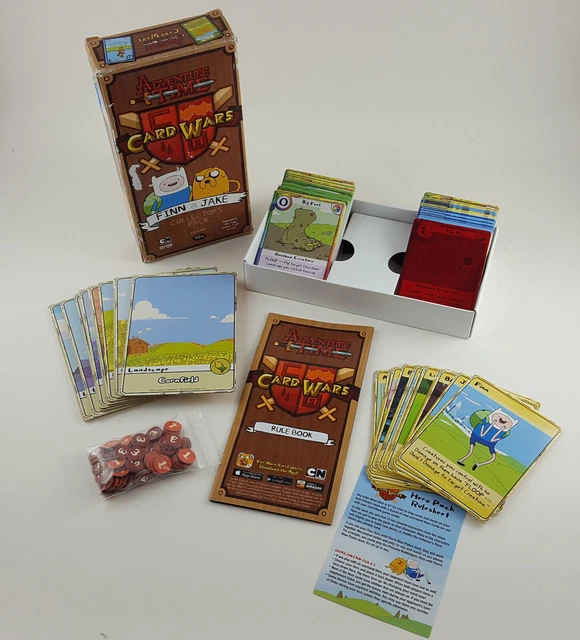 ADVENTURE TIME CARD Wars Game Finn vs. Jake Collector's Pack + Hero