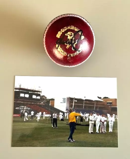 Shane Warne Signed Cricket Ball with COA