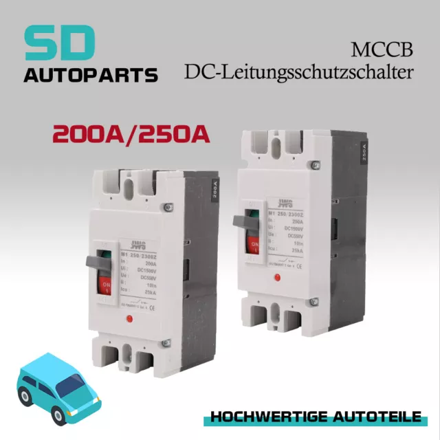 MCCB DC-Leitungsschutzschalter 200A/250A 550VDC 2-Polig PV Batterie Solarlock