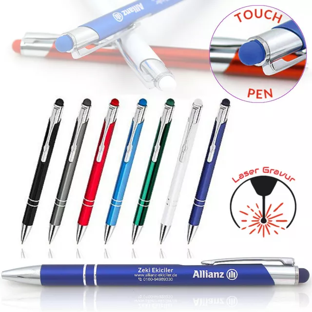 Metallkugelschreiber Touch Pen Individueller  Gravur TOPreis 1-1000 Stück