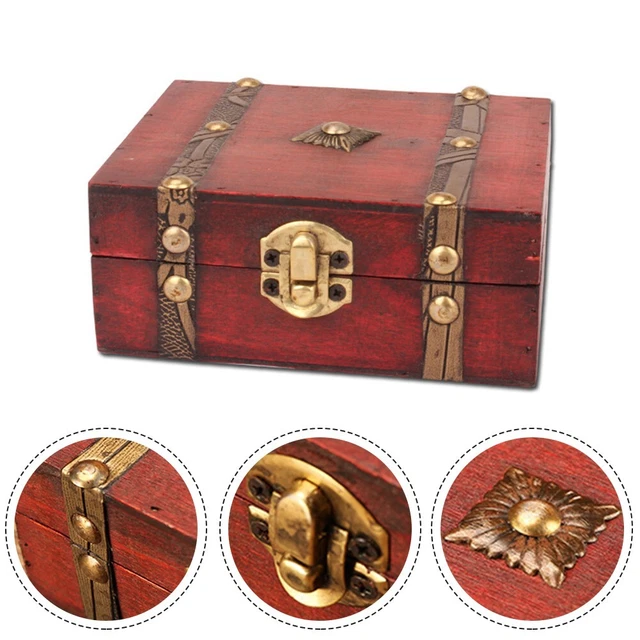 Tout Neuf Boîte en Bois à Bijoux Rangement Boite Convient for Stockage Boucles
