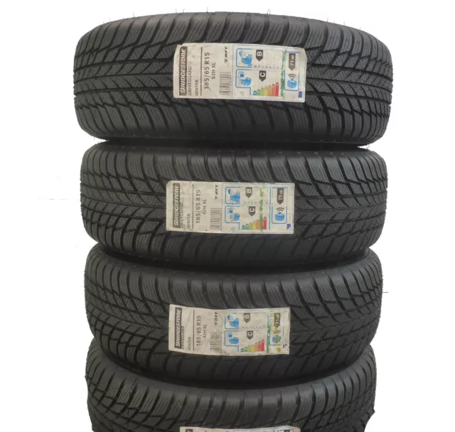 4 BRIDGESTONE 185/65 R15 92H XL DriveGuard RFT Winterreifen 2016 VOLL ...