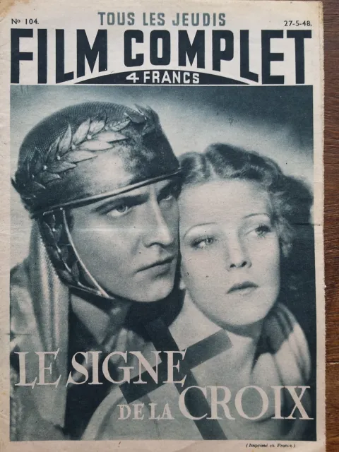 FILM COMPLET 1948 N 104 " LE SIGNE DE LA CROIX " avec CLAUDETTE COLBERT.