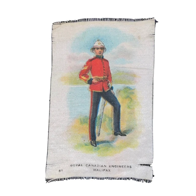Royal Canadian Engineers Halifax #51 Regimental Uniform Canada Tobacco Silk 1914
