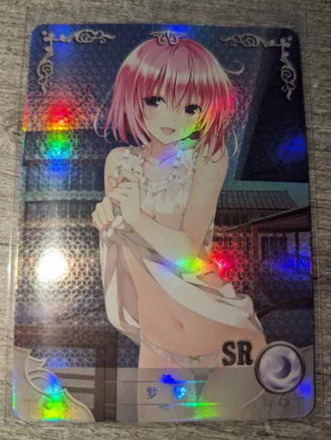 MOMO TO LOVE RU SUPER RARE Goddess Story Anime Girl Waifu Doujin Holo Foil Card