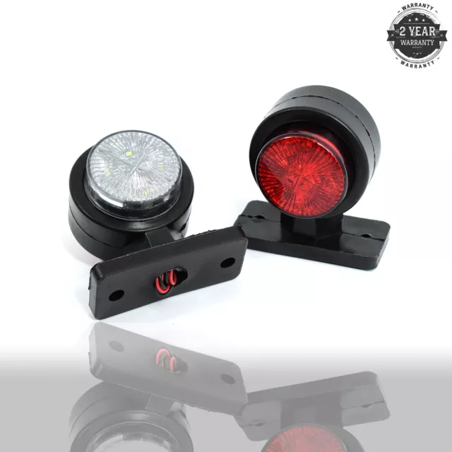 2x LED Feux de Gabarit Camion Caravane Remorques Bus SUV 12V 24 V Rouge Blanc