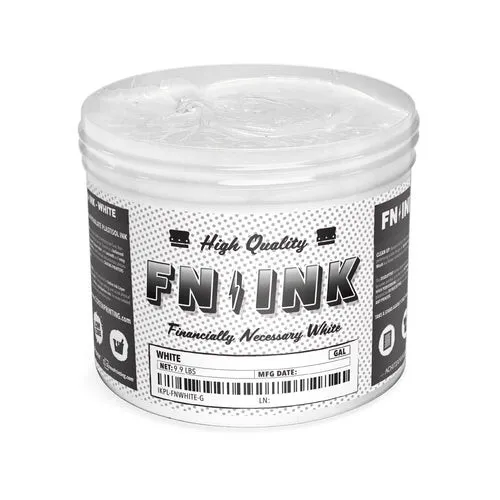 FN Ink Low Cure White Plastisol Screen Print Ink