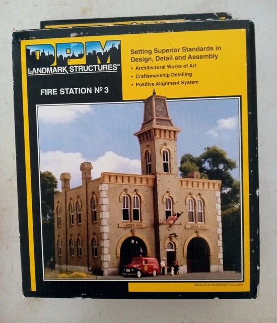 Ho Scale 1:87 DPM Fire Station No. 3 Building Kit #12400.  NIB