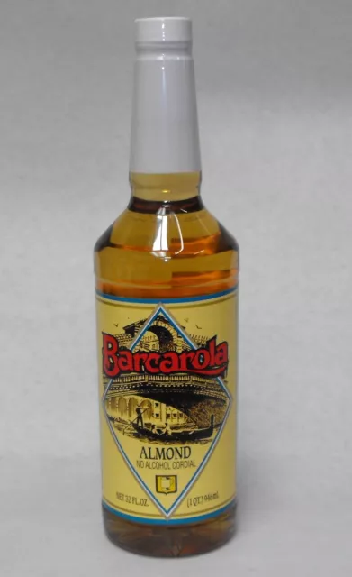 Gourmet Almond Syrup 32oz. Barcarola Coffee Drink and Italian Soda Flavor