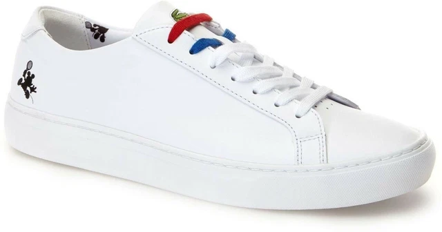 LACOSTE X DISNEY L.12.12 Mickey Mouse Tennis White Leather Sneakers US 12 UK 11 EUR 121 17 PicClick FR