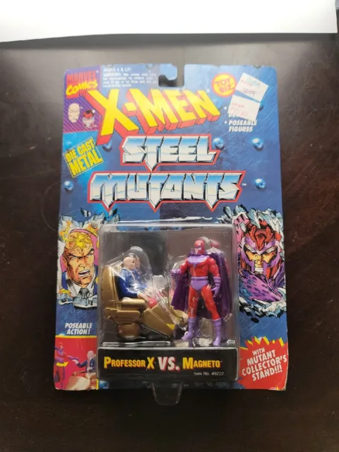 New Sealed 1994 X-MEN Steel Mutants Professor X Vs Magneto Action Figures