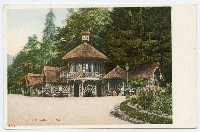 Older Postcard-Luchon-La Buvette du Pre-Pyrenesse France - Unused