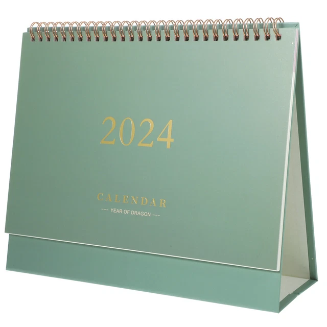 HOUSEHOLD STANDING CALENDAR 2024 Desk Work Decor Calendars Simple 12.