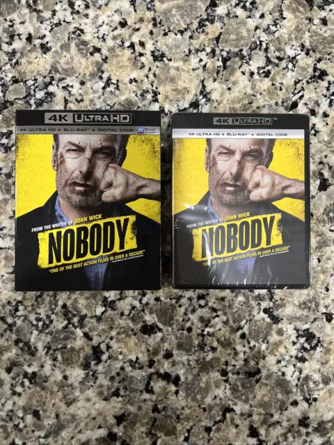 NEW SEALED Nobody 4K Ultra HD UHD Blu-ray Digital Code Slipcover 2021