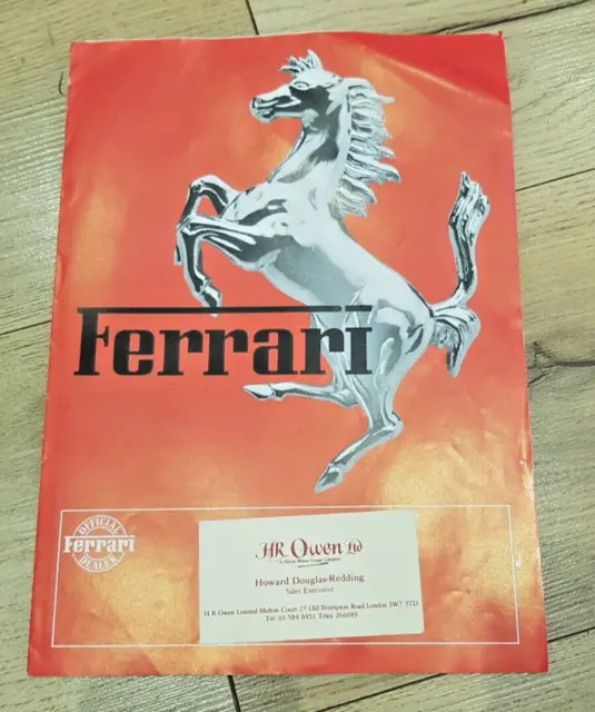 FERRARI 1977 Car Sales Brochure UK BB512i 308 GTSi 400 Mondial 8 308 GTBi