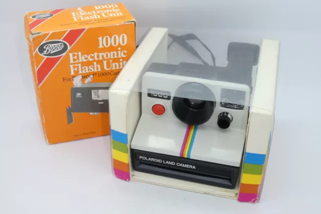 Vintage Polaroid 1000 Land Camera in Box - Red Button