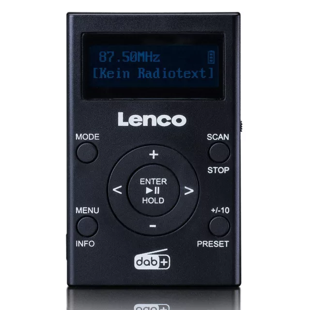 Taschenradio mit DAB+/FM MP3 Mico-SD-Karte Akku LCD-Display Kopfhörer tragbar