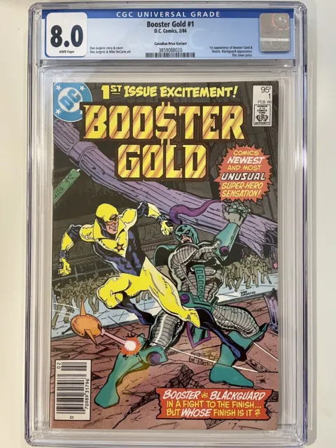 Booster Gold #1 (1986) CGC 8.0 Canadian Price Variant KEY 1st Appearance