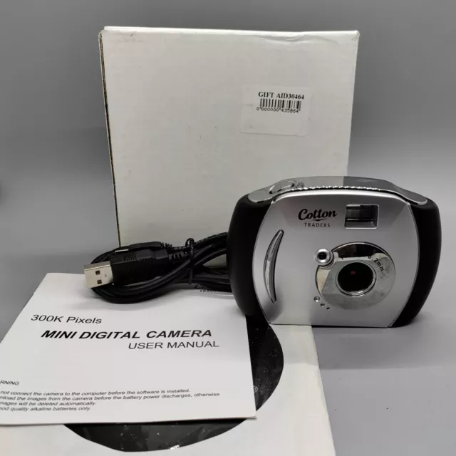Cotton Traders 0.3MP Compact Digital Camera Silver Tested
